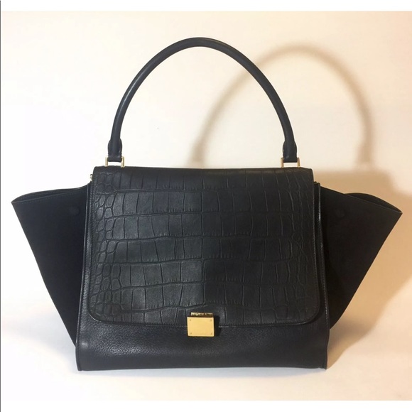 Celine Trapeze Crocodile Leather tote - Picture 2 of 8